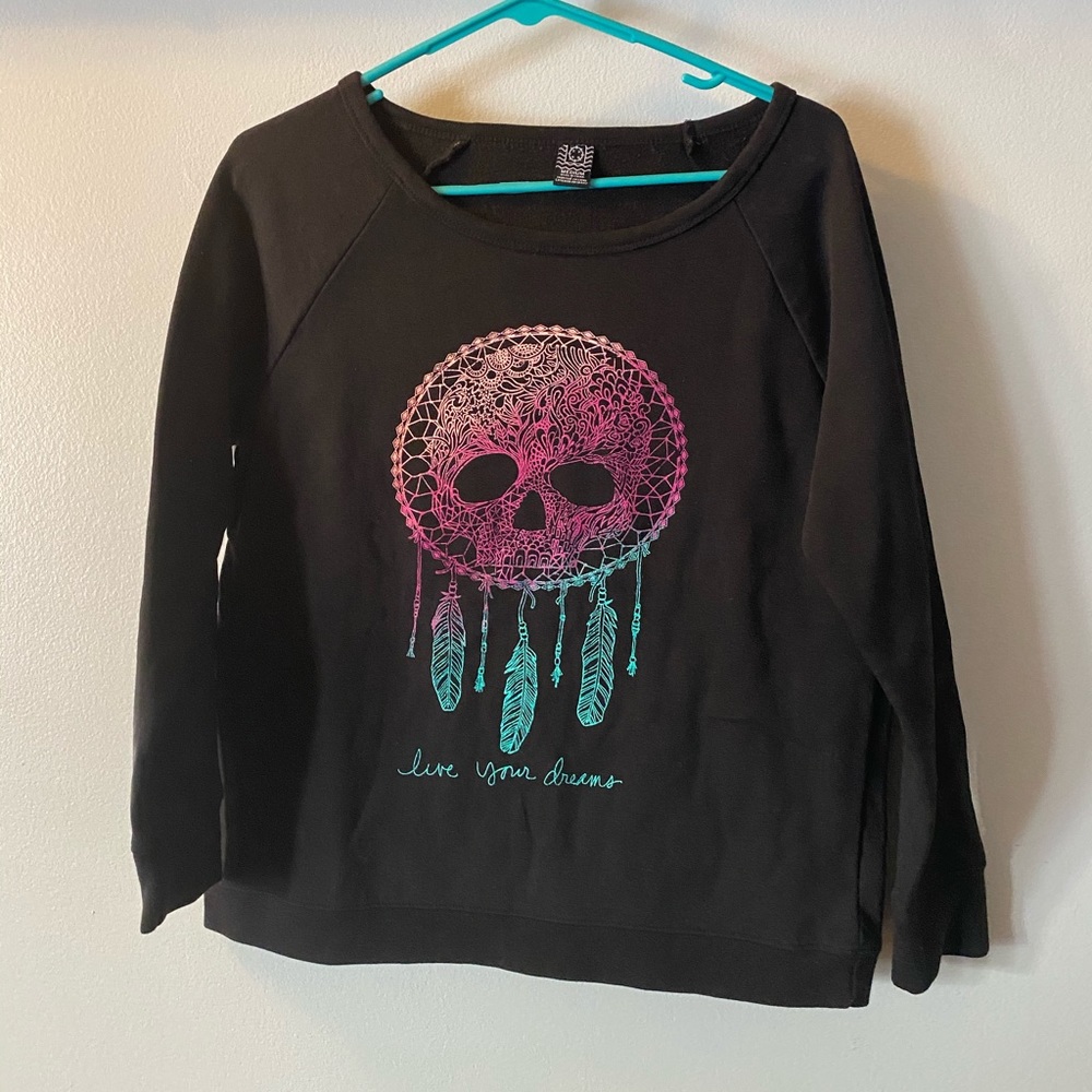 Skull dream catcher sweater